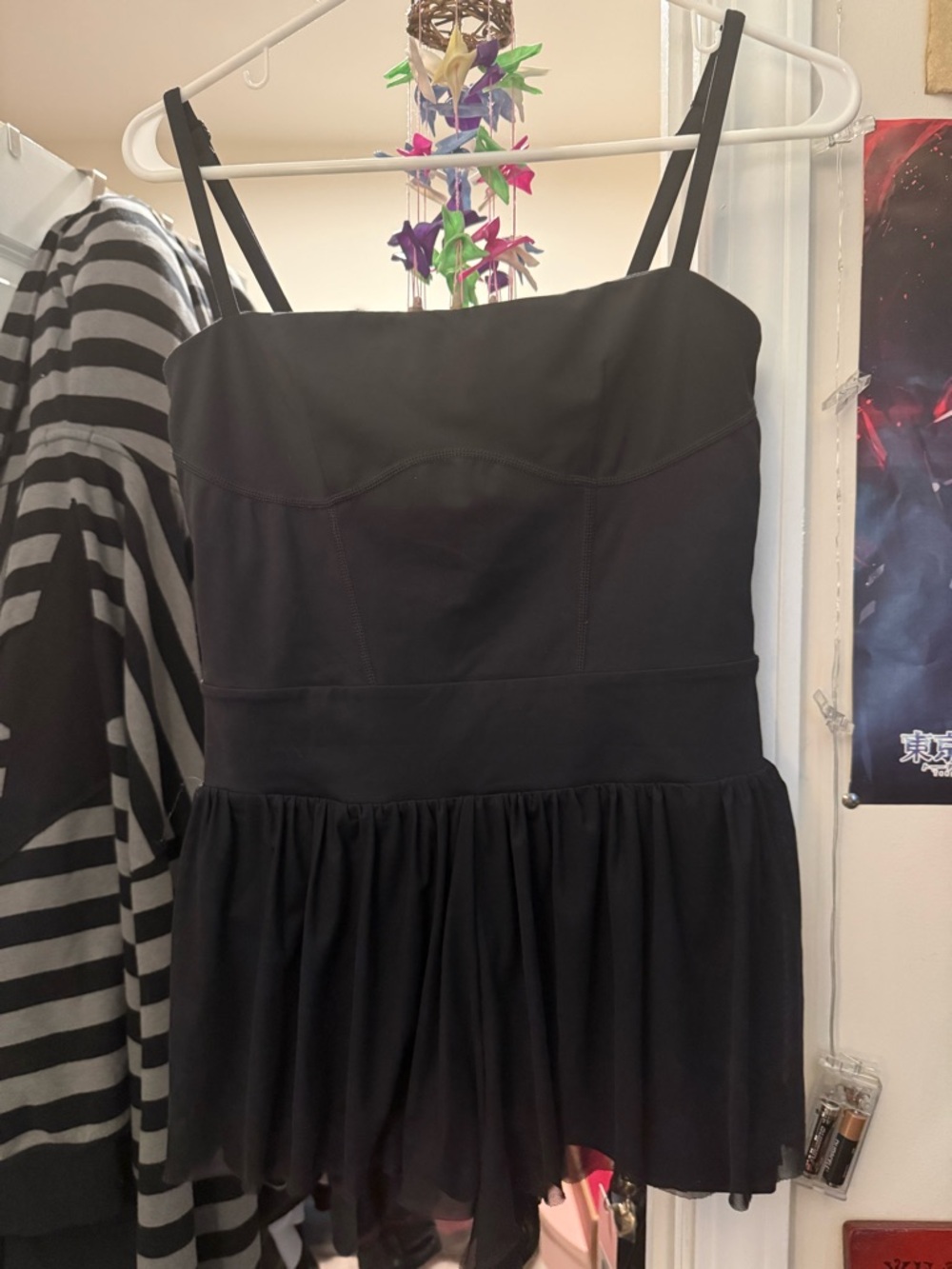 Blogilates Black Spaghetti-Strap Dress